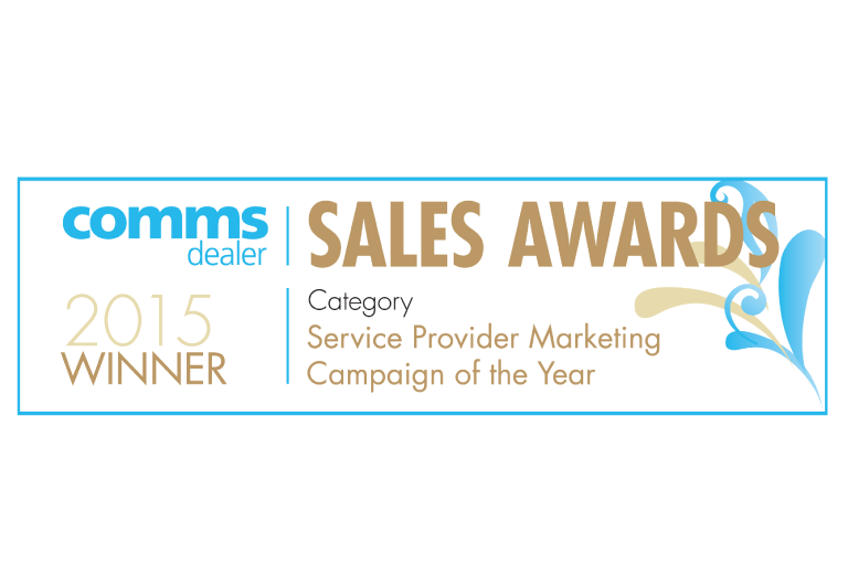 Comms dealer Sales Award 2015 Winner Service Provider Marketing Campaign of the Year